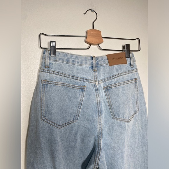 🏷️ NWT Meshki Pia Split Hem Jeans - Picture 6 of 9